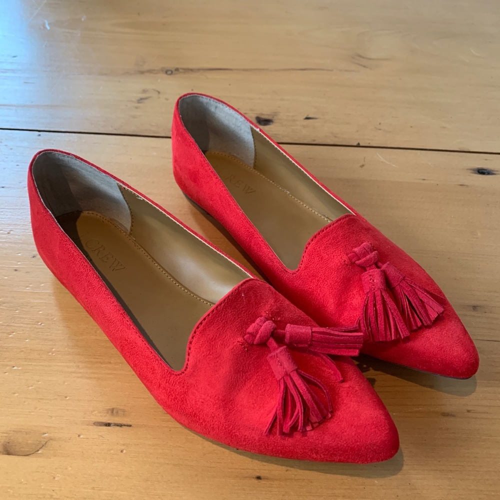 JCrew suede flats